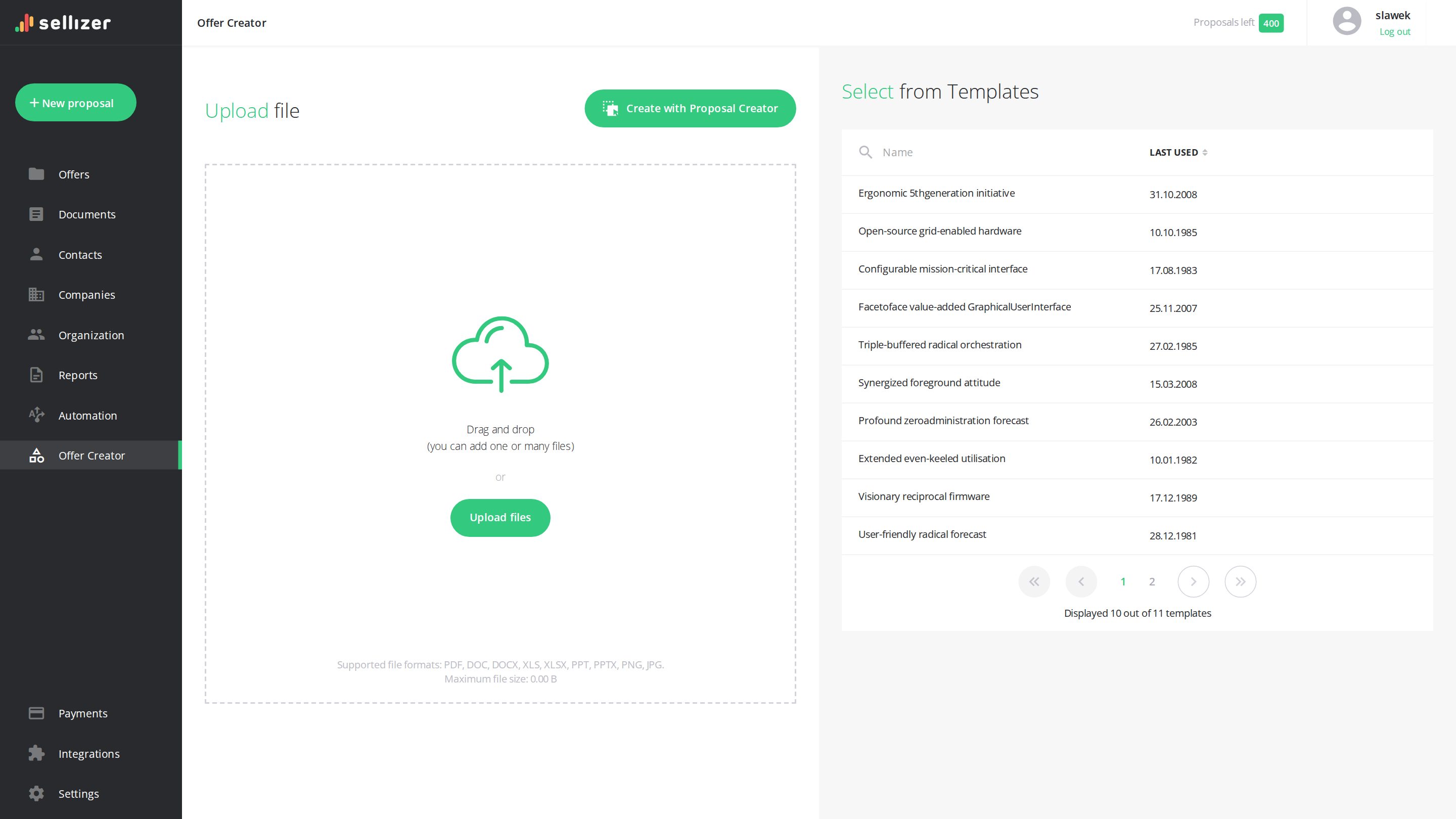 SMS and email notifications for every offer opening
