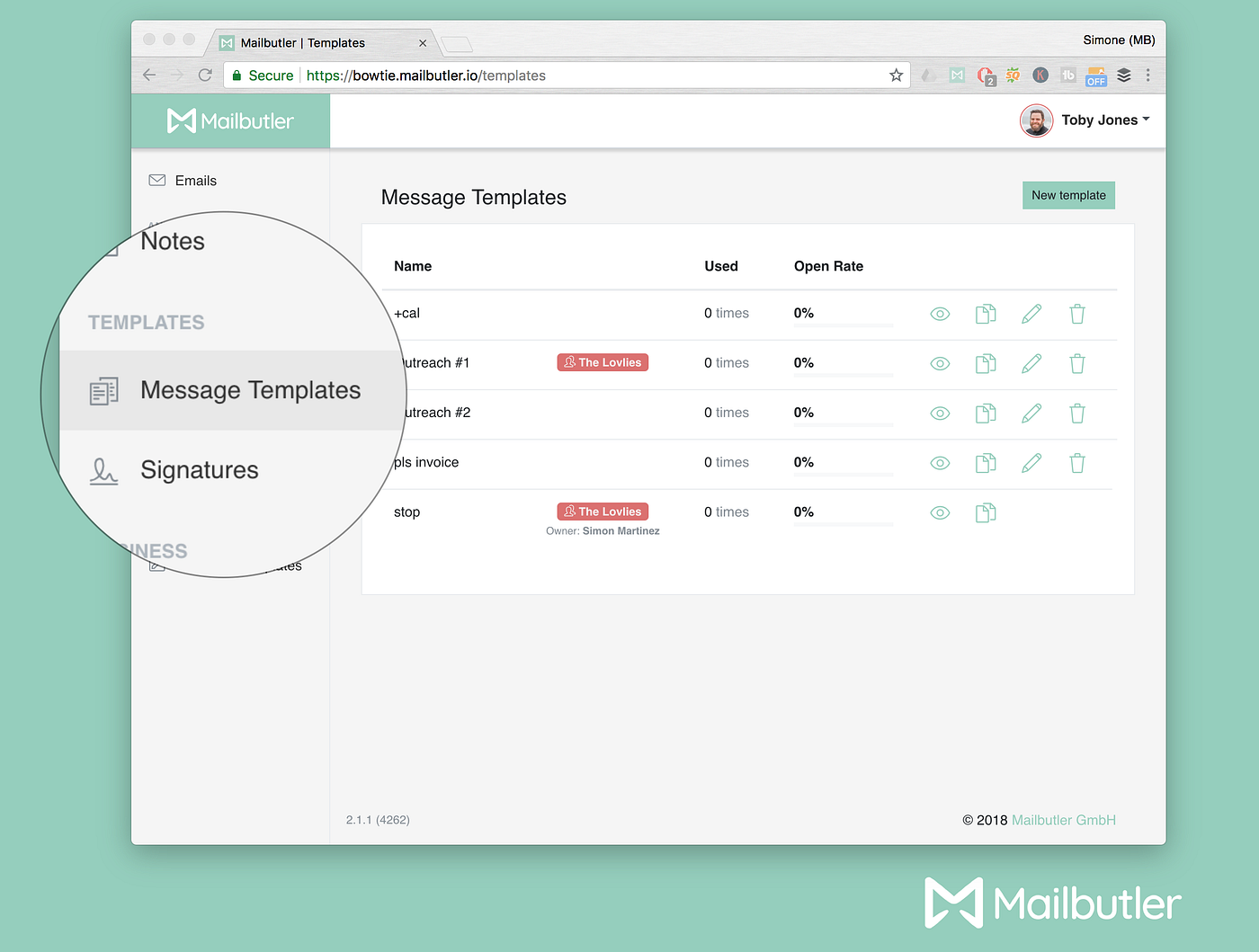 Update: Message Templates. A more intuitive way to compose, manage… | by Mailbutler — Email in no time. | Mailbutler HQ | Medium